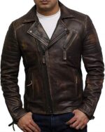 Men’s Leather Biker Jacket | Vintage Sheep Nappa Jacket