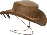 Vintage Leather Cowboy Aussie Western Hat