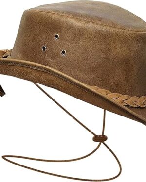 Vintage Leather Cowboy Aussie Western Hat